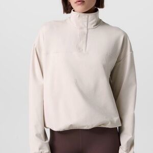 VUORI GRANITE SNAP MOCK NECK